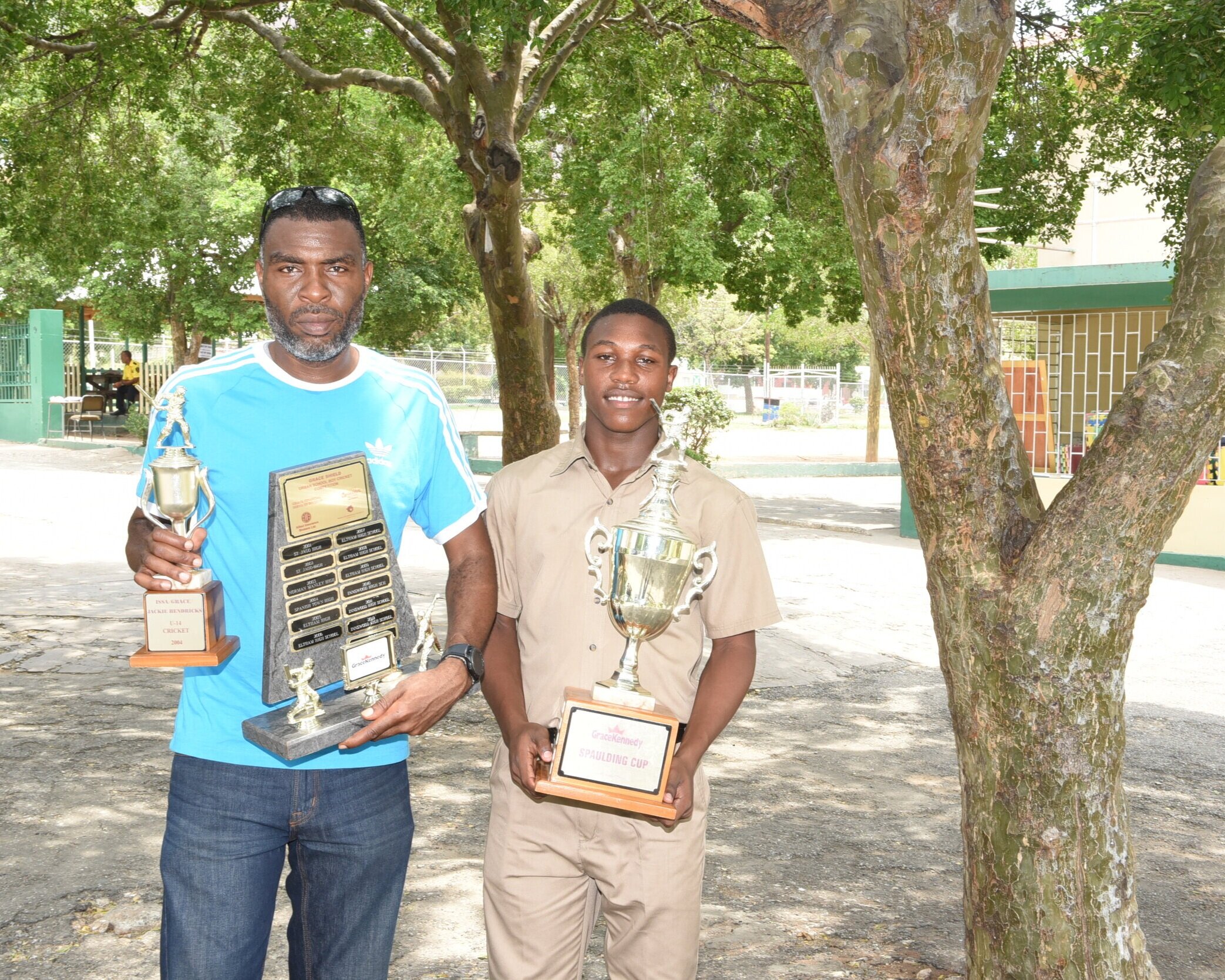Kirkland Bailey with his star player Brandon English