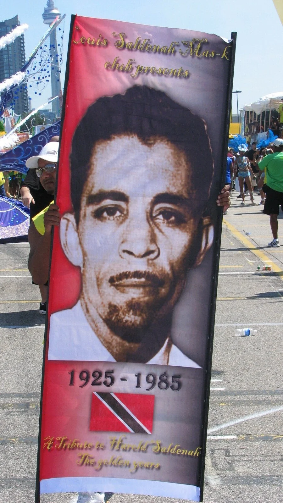 Louis Saldenah paid tribute to his father in 2009
