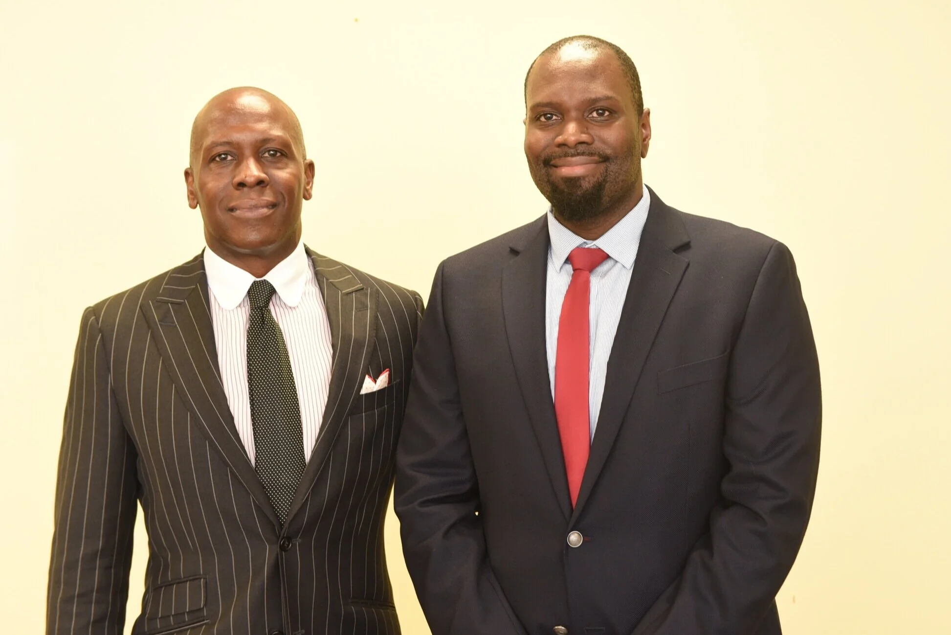 Devon Hunter (r) &amp; Mark Lawson who presented a scholarship on behalf of the HILCO