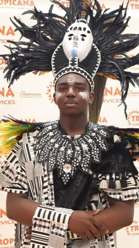 Young children exposed to carnival experience through Tropicana and CAG mini mas' camp