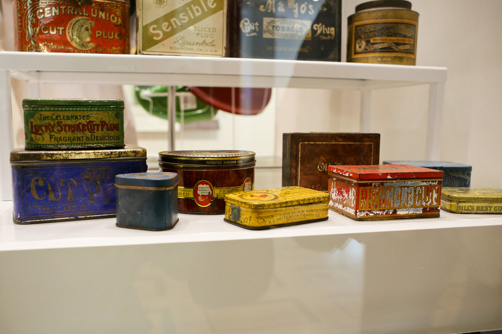  Richmond has an extensive history in the tobacco industry. I love how intricate all of these tobacco tins are. 