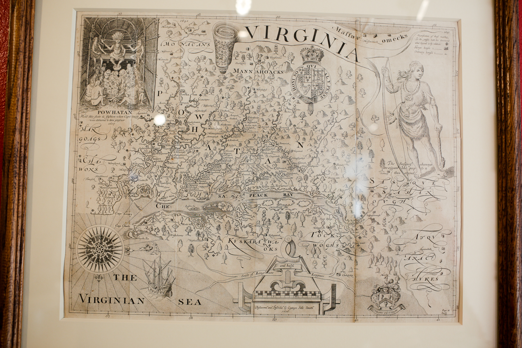  John Smith's map of Virginia. ( Click here for full description. ) 