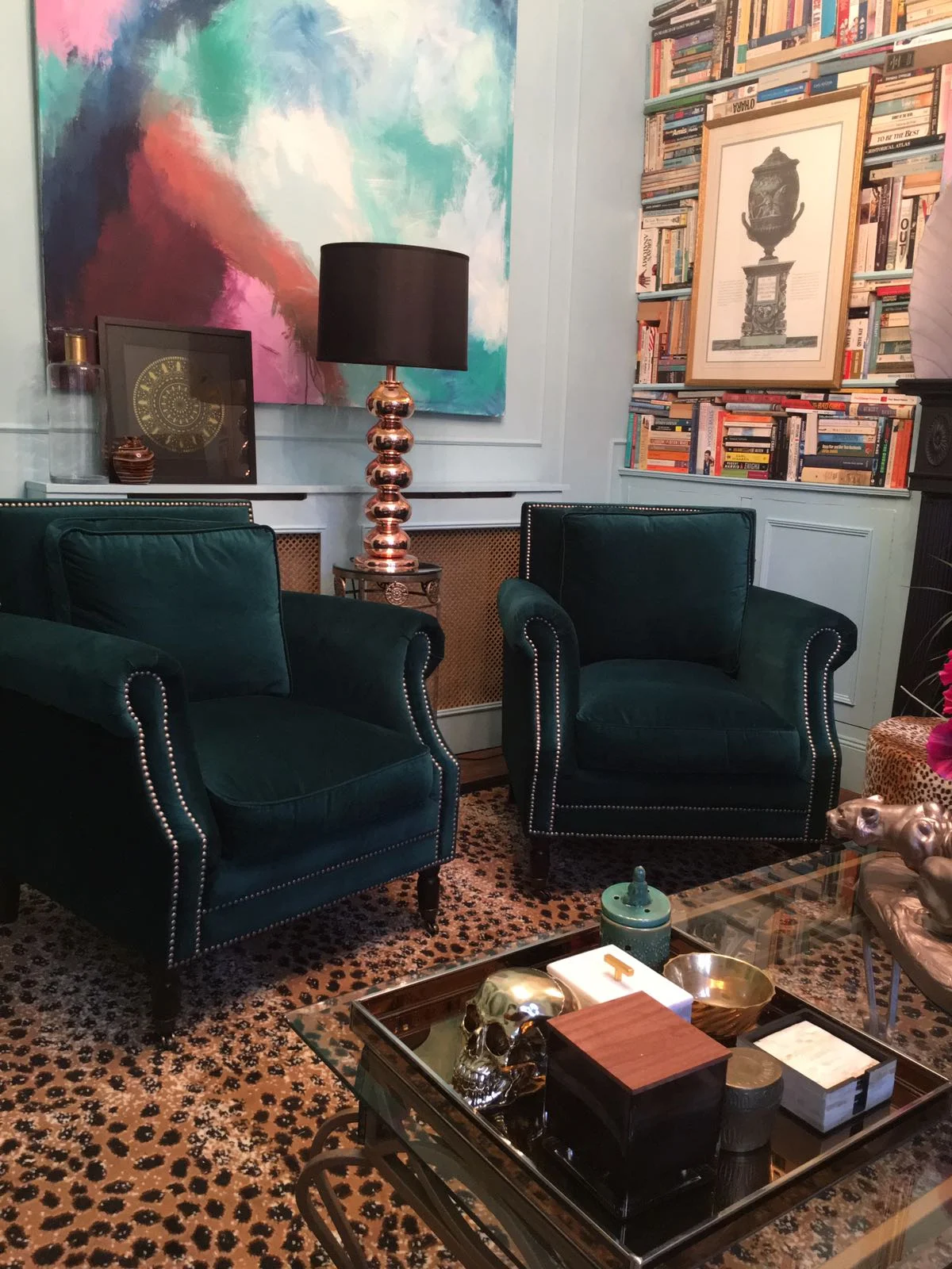 Baudelaire Armchairs looking resplendent