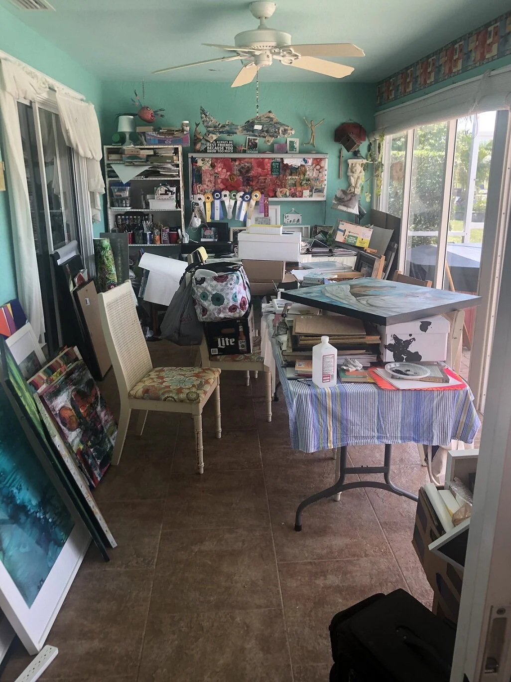 bringing everything into studio like Marie Kondo says.JPG