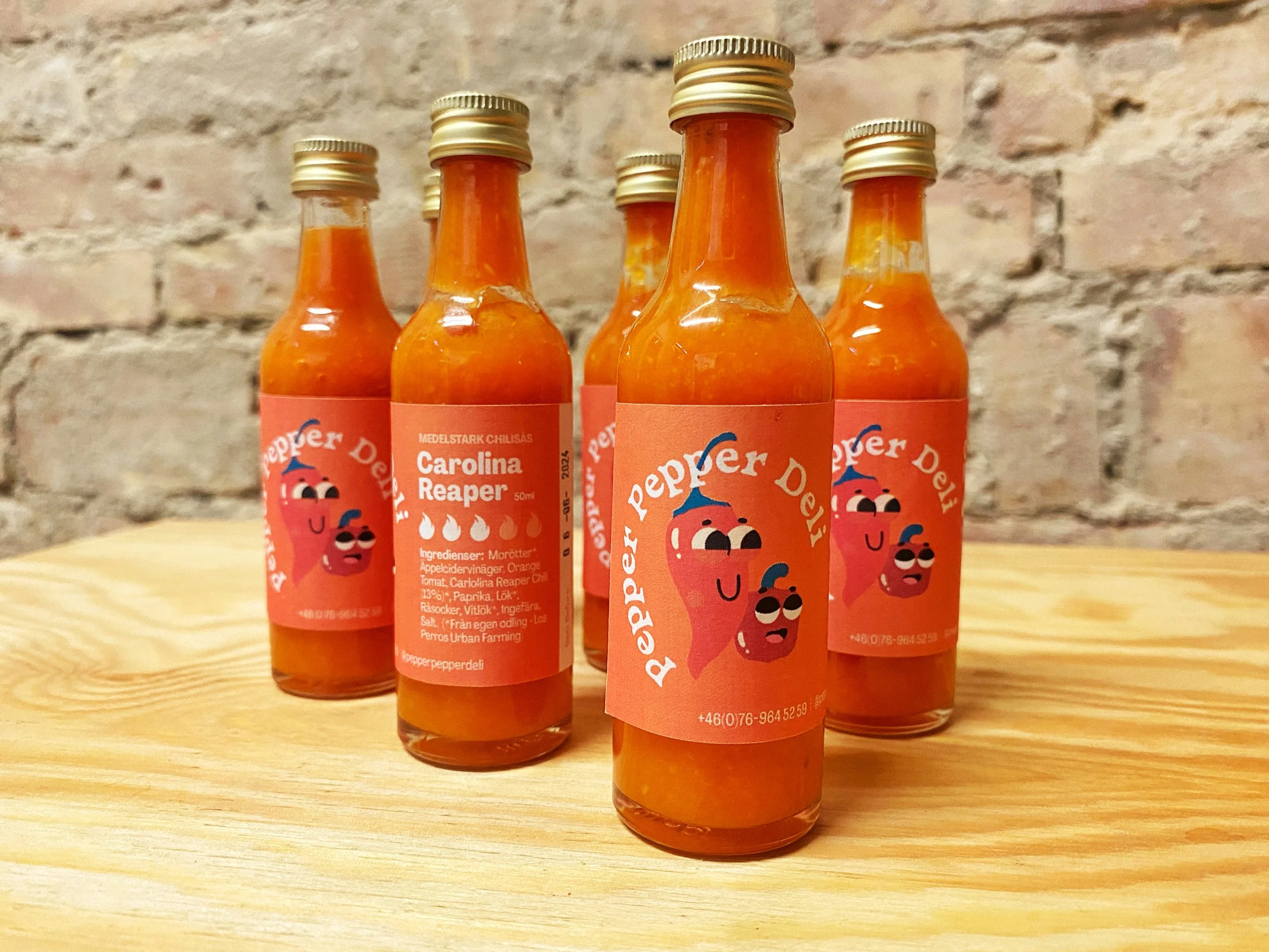 Carolina Reaper MEDELSTARK Chilisås