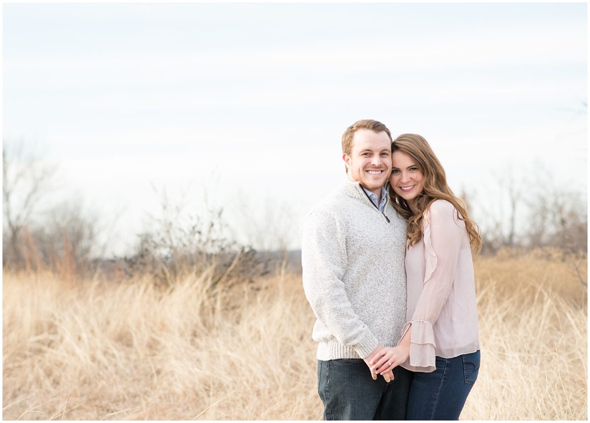 Bright and classic Fort Worth Texas Open Field Engagement Session