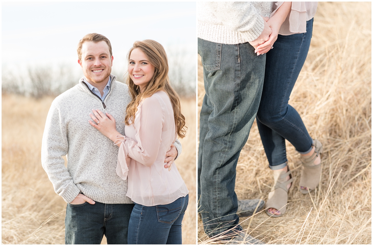 Bright and classic Fort Worth Texas Open Field Engagement Session with DFW Wedding, Engagement and Family Photographer Rachel Florman Creative. Located at Tandy Hills Nature Center
