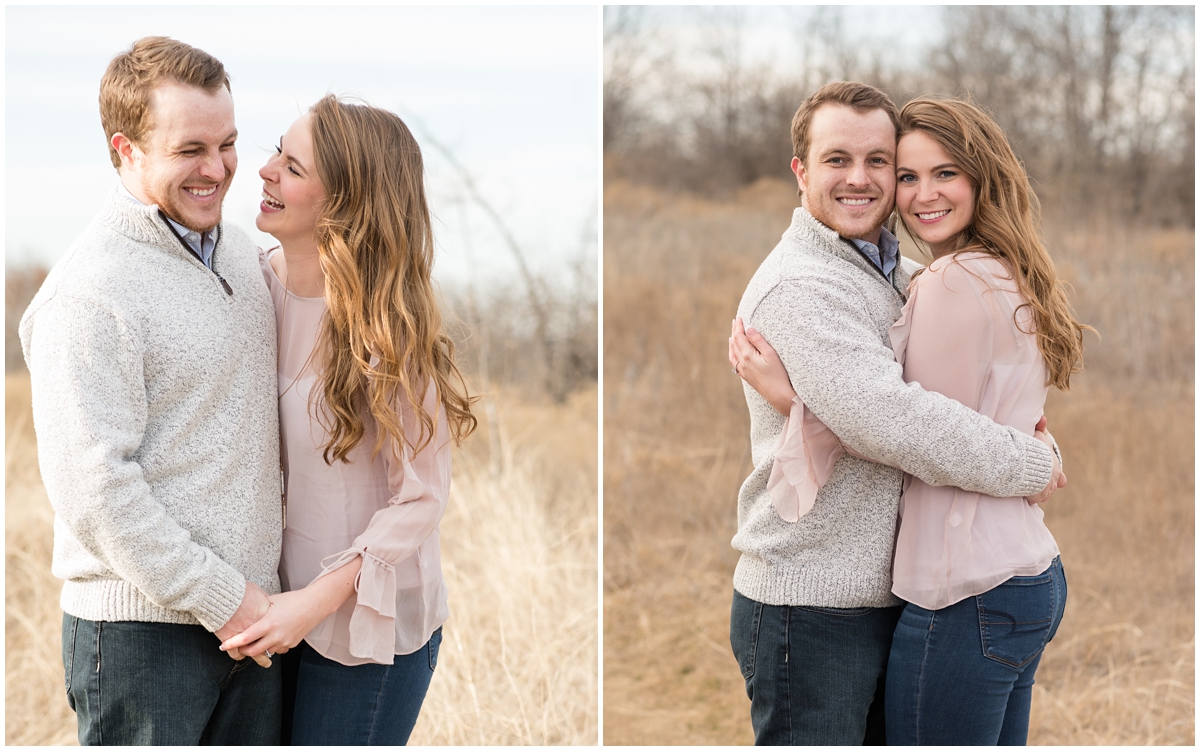 Bright and classic Fort Worth Texas Open Field Engagement Session with DFW Wedding, Engagement and Family Photographer Rachel Florman Creative. Located at Tandy Hills Nature Center