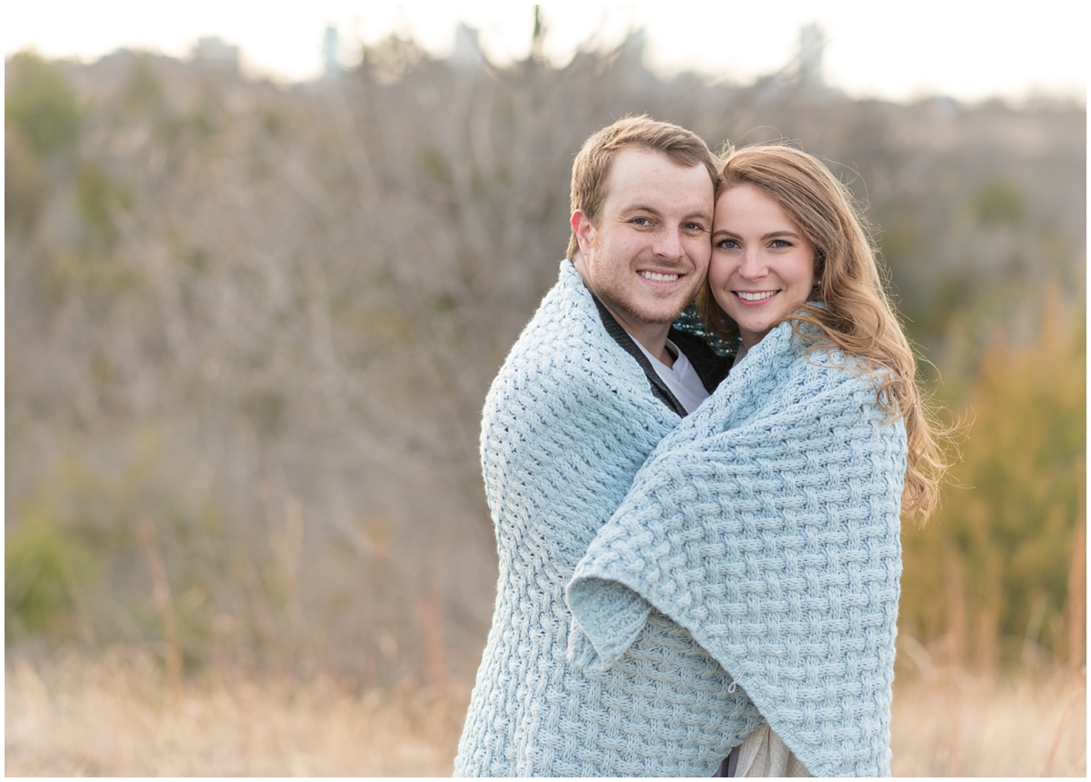 Bright and classic Fort Worth Texas Open Field Engagement Session with DFW Wedding, Engagement and Family Photographer Rachel Florman Creative. Located at Tandy Hills Nature Center