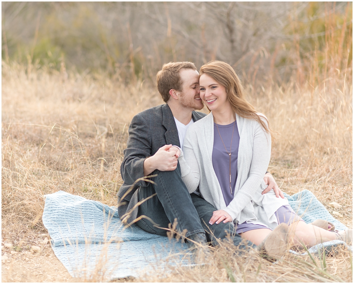 Bright and classic Fort Worth Texas Open Field Engagement Session with DFW Wedding, Engagement and Family Photographer Rachel Florman Creative. Located at Tandy Hills Nature Center
