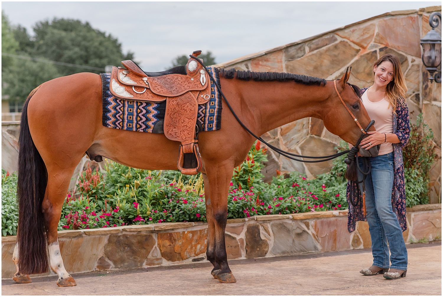 Horse and rider portrait session oklahoma