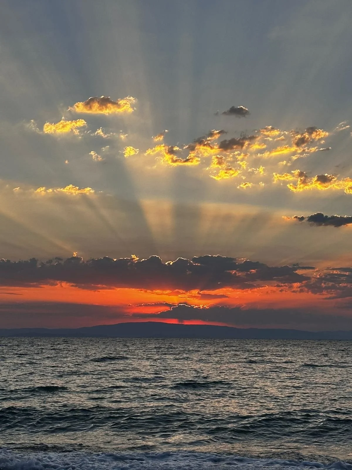 Sunrise from our house in Greece - Summer 2023