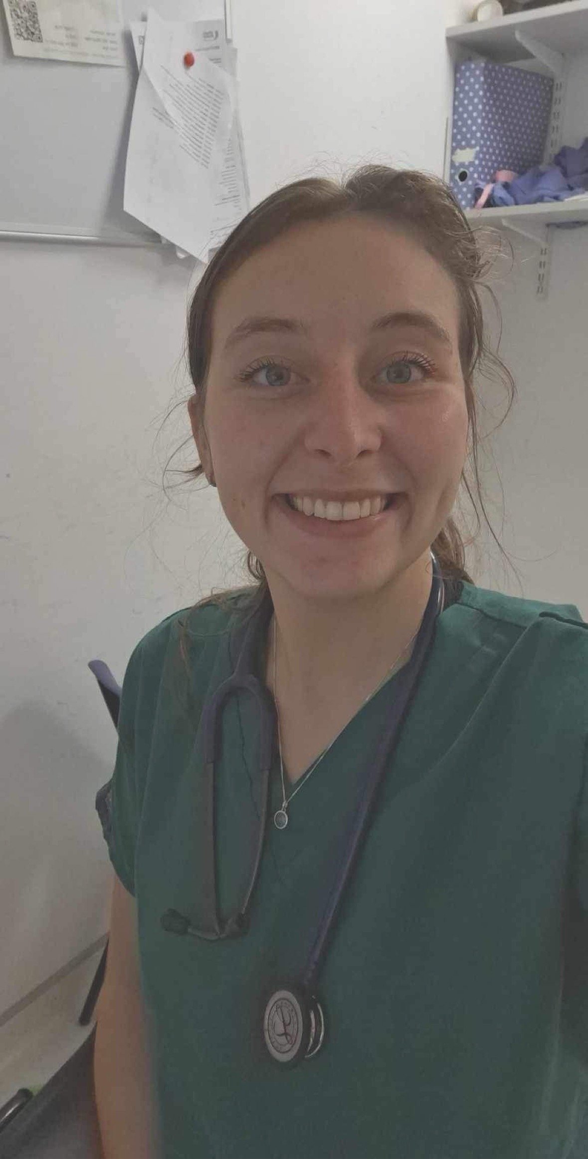 Alice on Christmas Day ....working