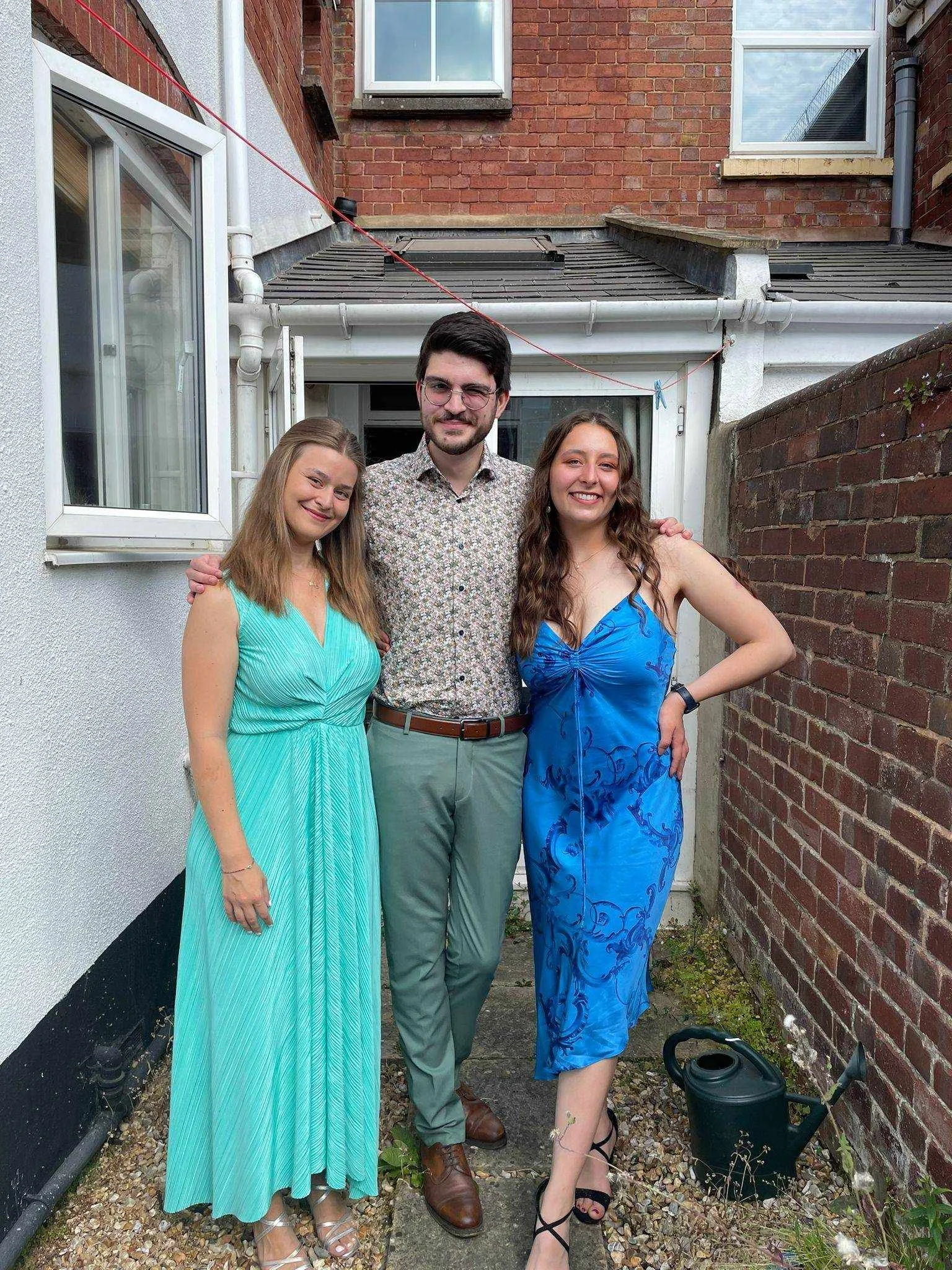 Alice in Exeter with her friends Luben and Stella - June 2023