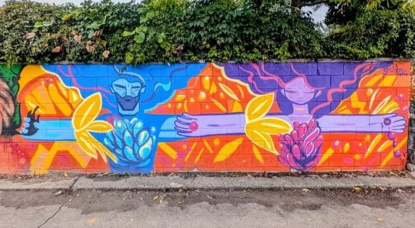 KJ Bit Mural, "Planting Seeds", 2025