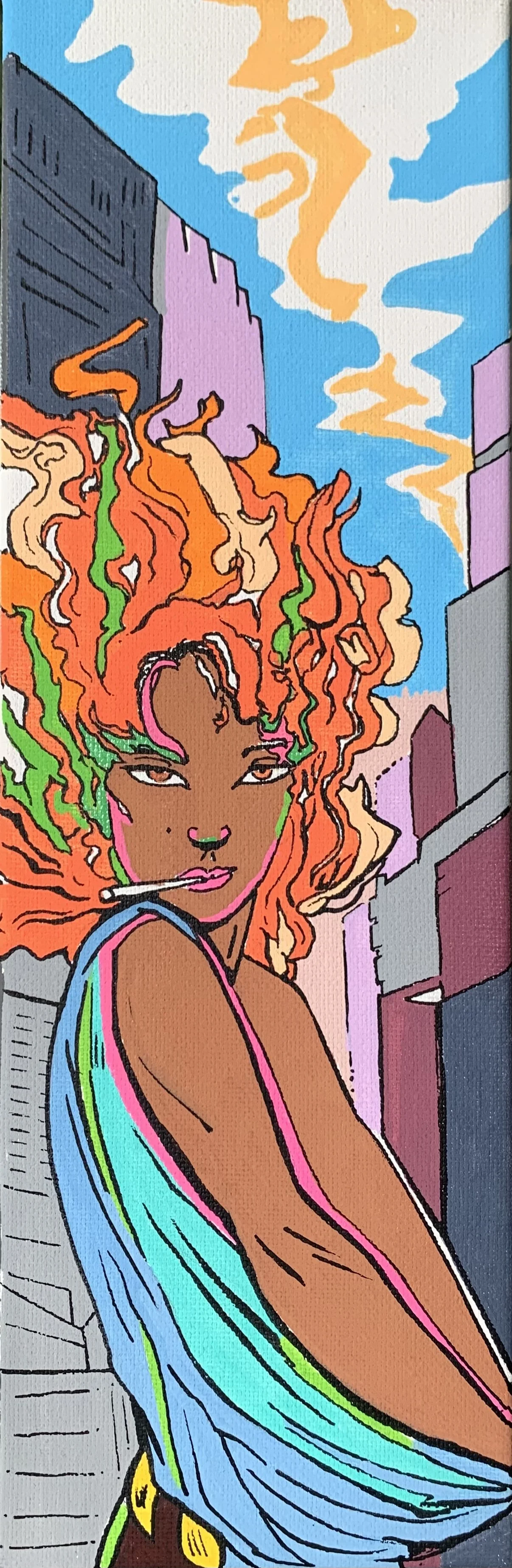 Heart Of The City, acrylic on canvas, 2025