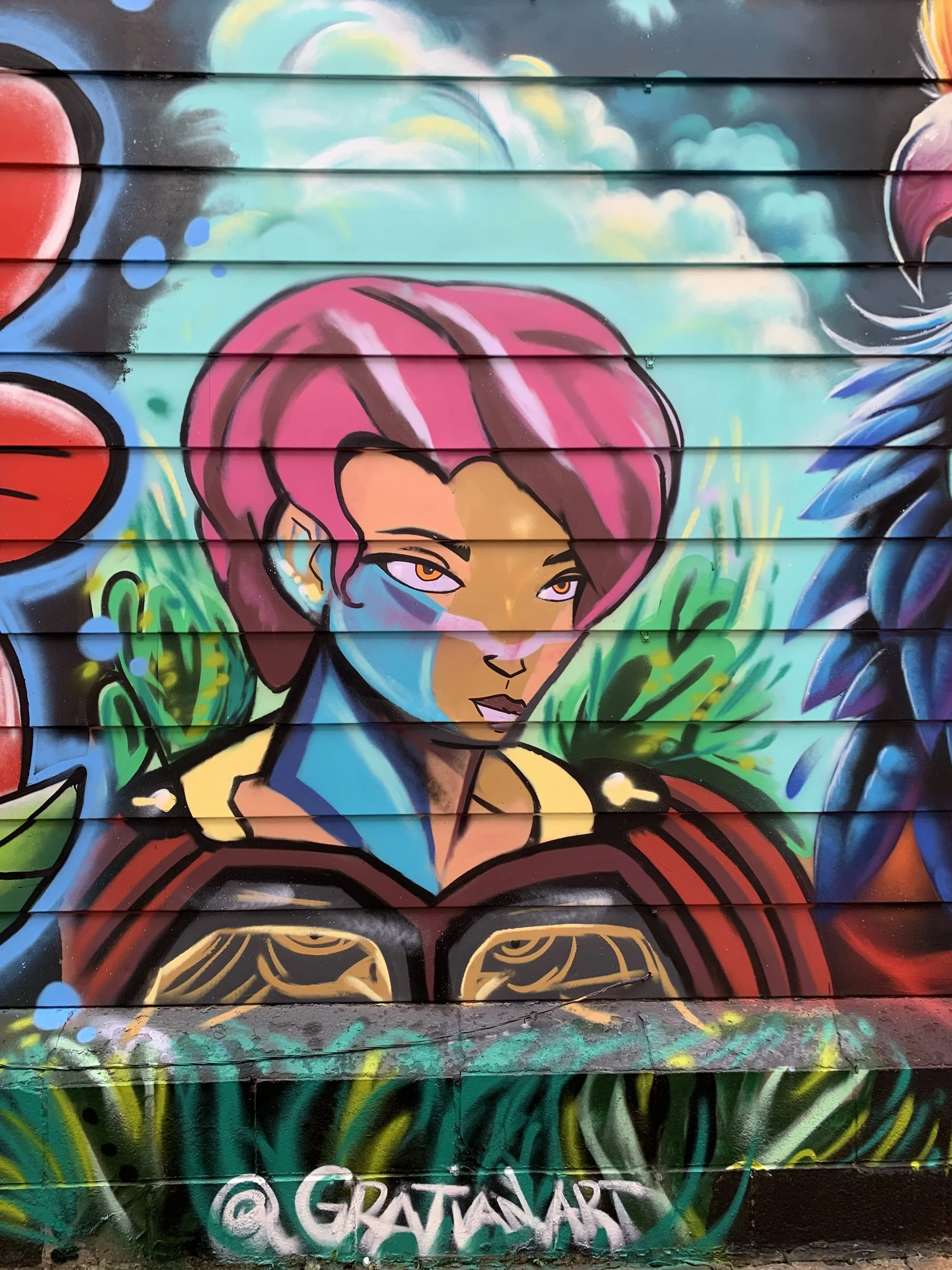 Barton House Mural, Seerah The Warrior, 2024