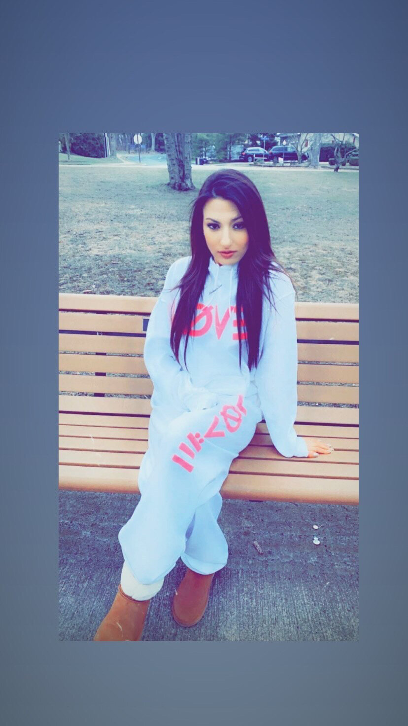 Love pink logo joggers.