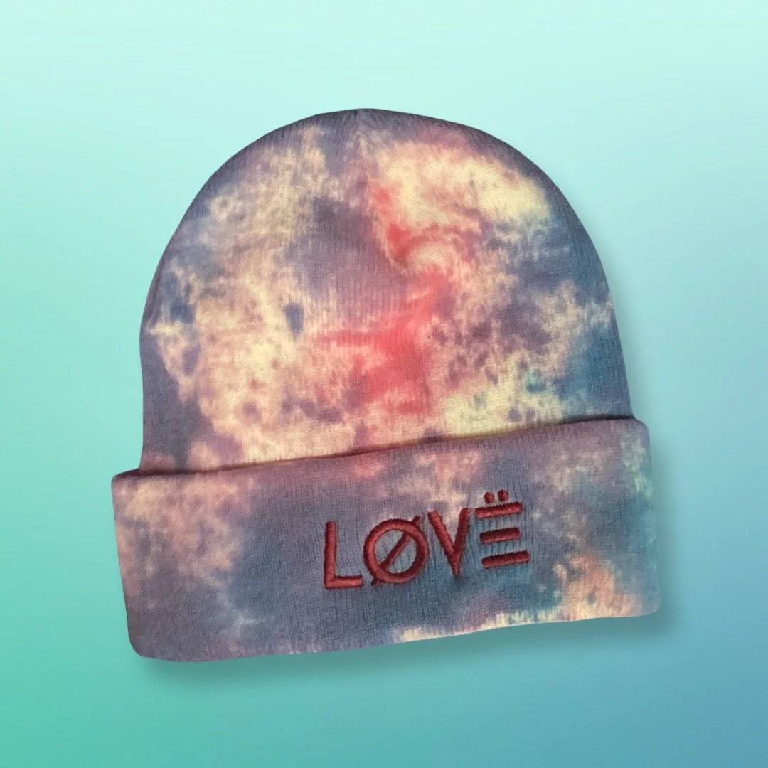 I want candy, tie-dye beanie