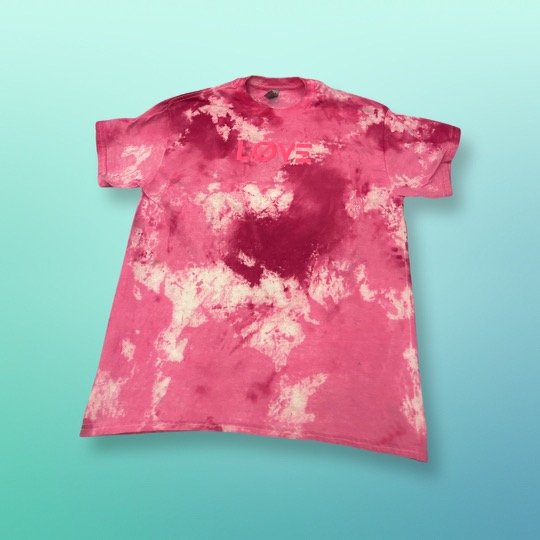 LØVË tie dye pink and purple
