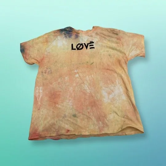 Orange tie dye black LØVË logo