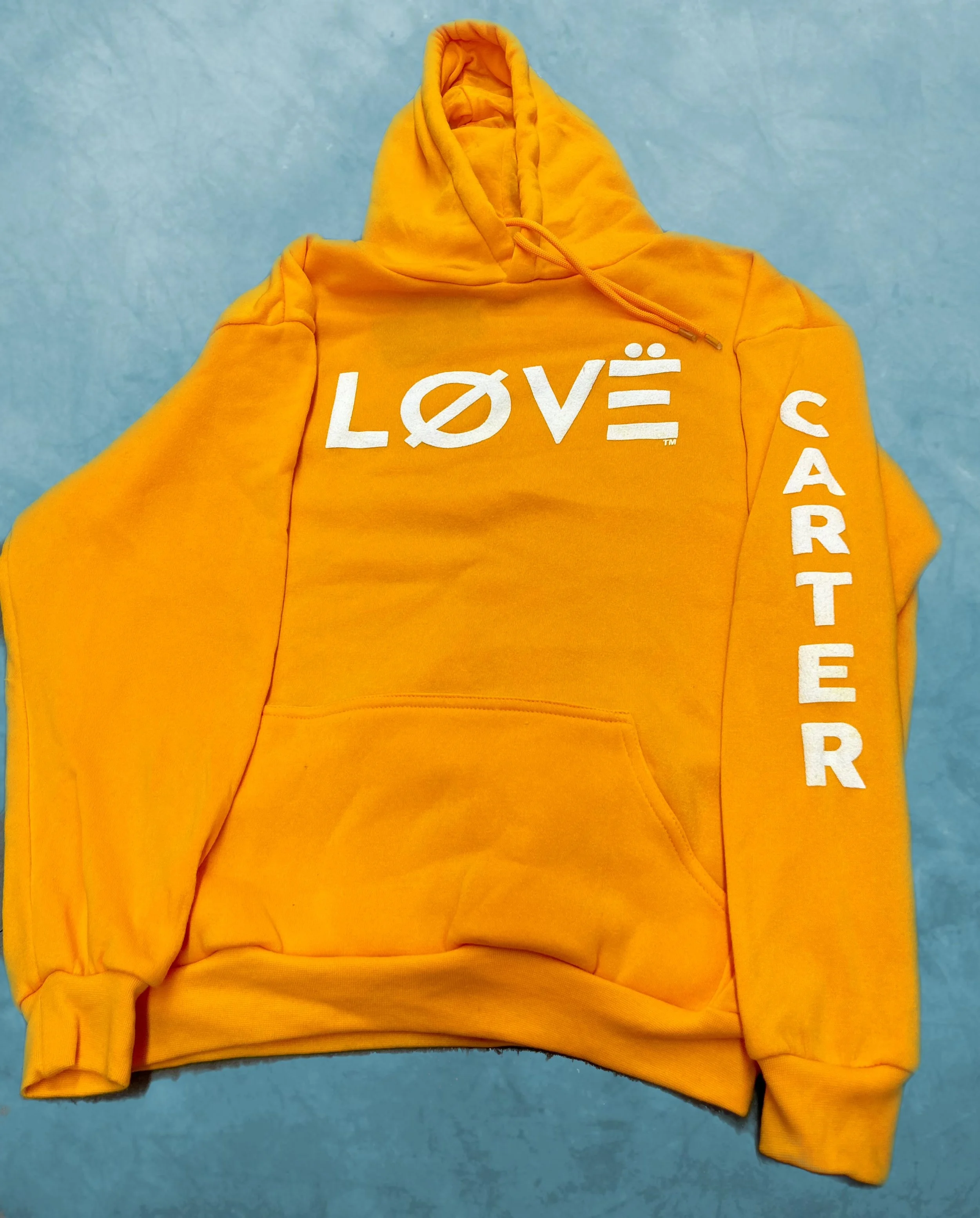 Orange love hoodie