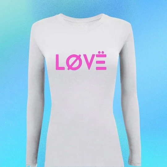 Love long sleeve wity pink