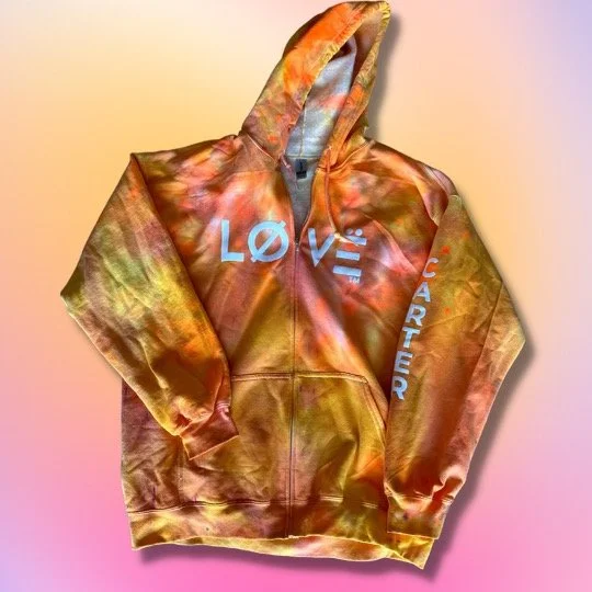 Orange edition zip up hoodie