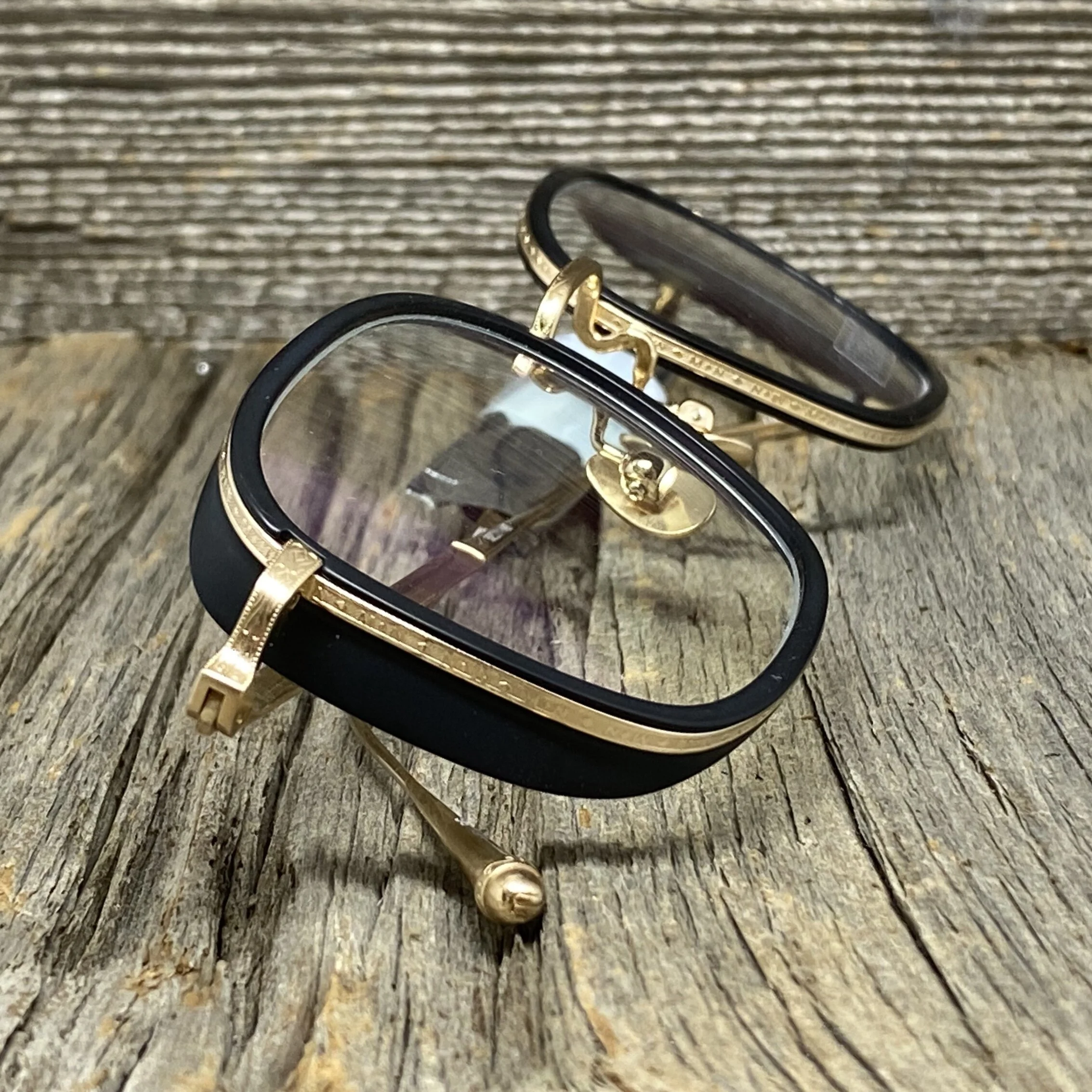 MATSUDA M3075 MBK-BG MATTE BLACK/BRUSHED GOLD/ 52/21/145 — Kims 