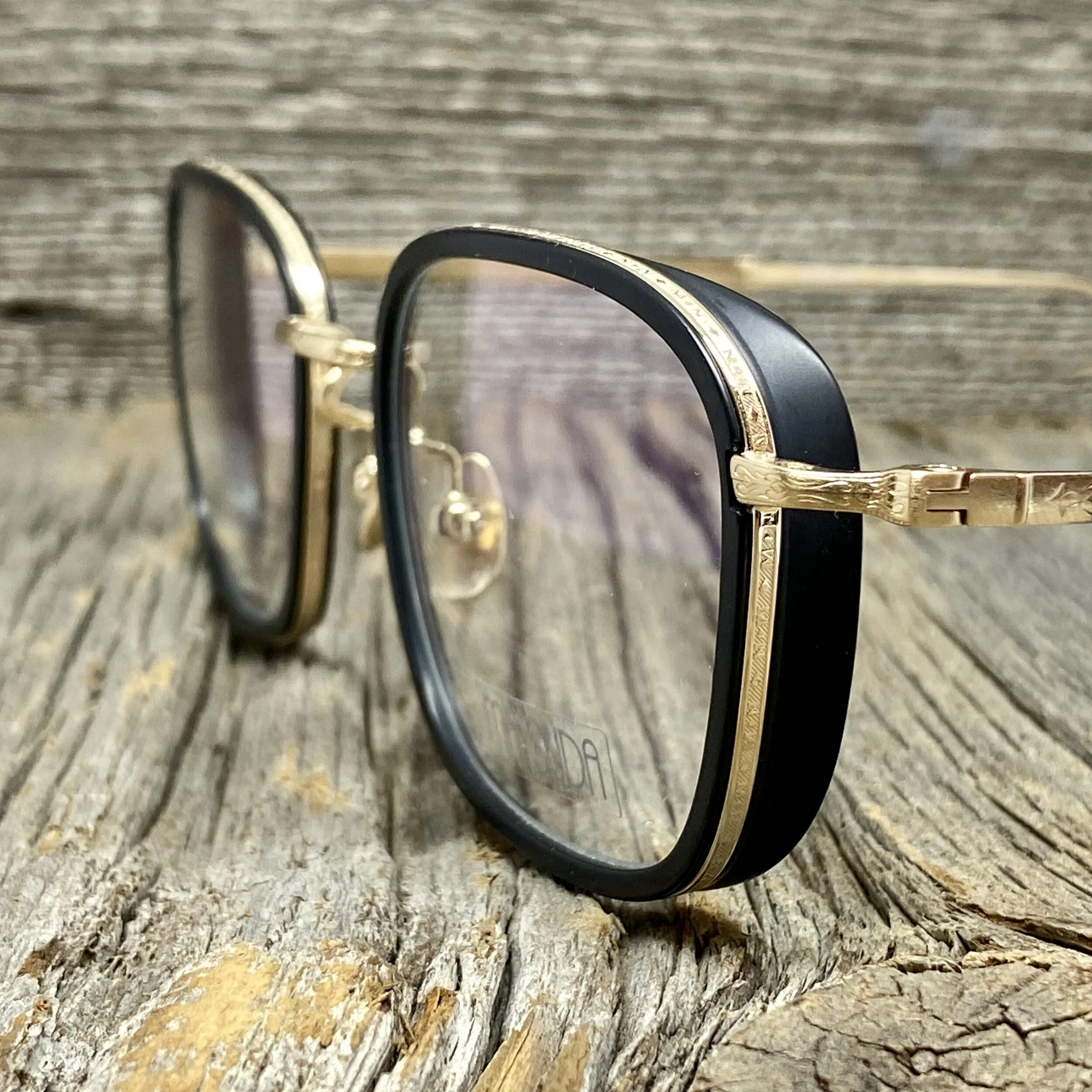 MATSUDA M3075 MBK-BG MATTE BLACK/BRUSHED GOLD/ 52/21/145 — Kims