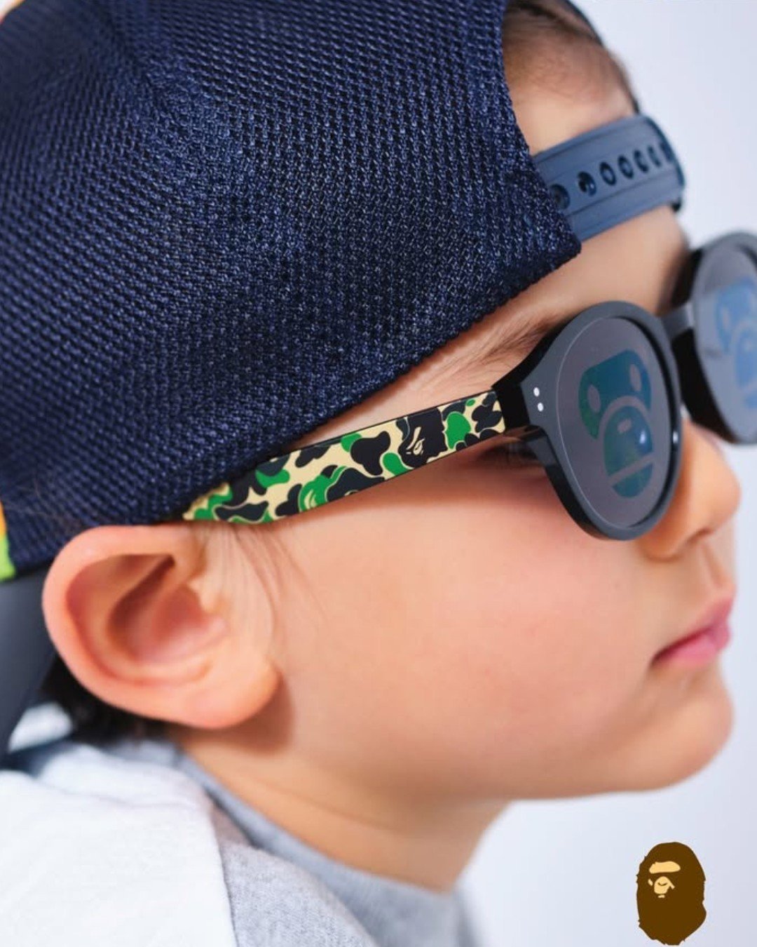 Streetwear style isn&rsquo;t just for adults.

BAPE kids&rsquo; sunglasses bring the brand&rsquo;s iconic camo design and playful Milo details into eyewear made for the next generation.

Because cool style can start early.

Available at KIMS Optical.