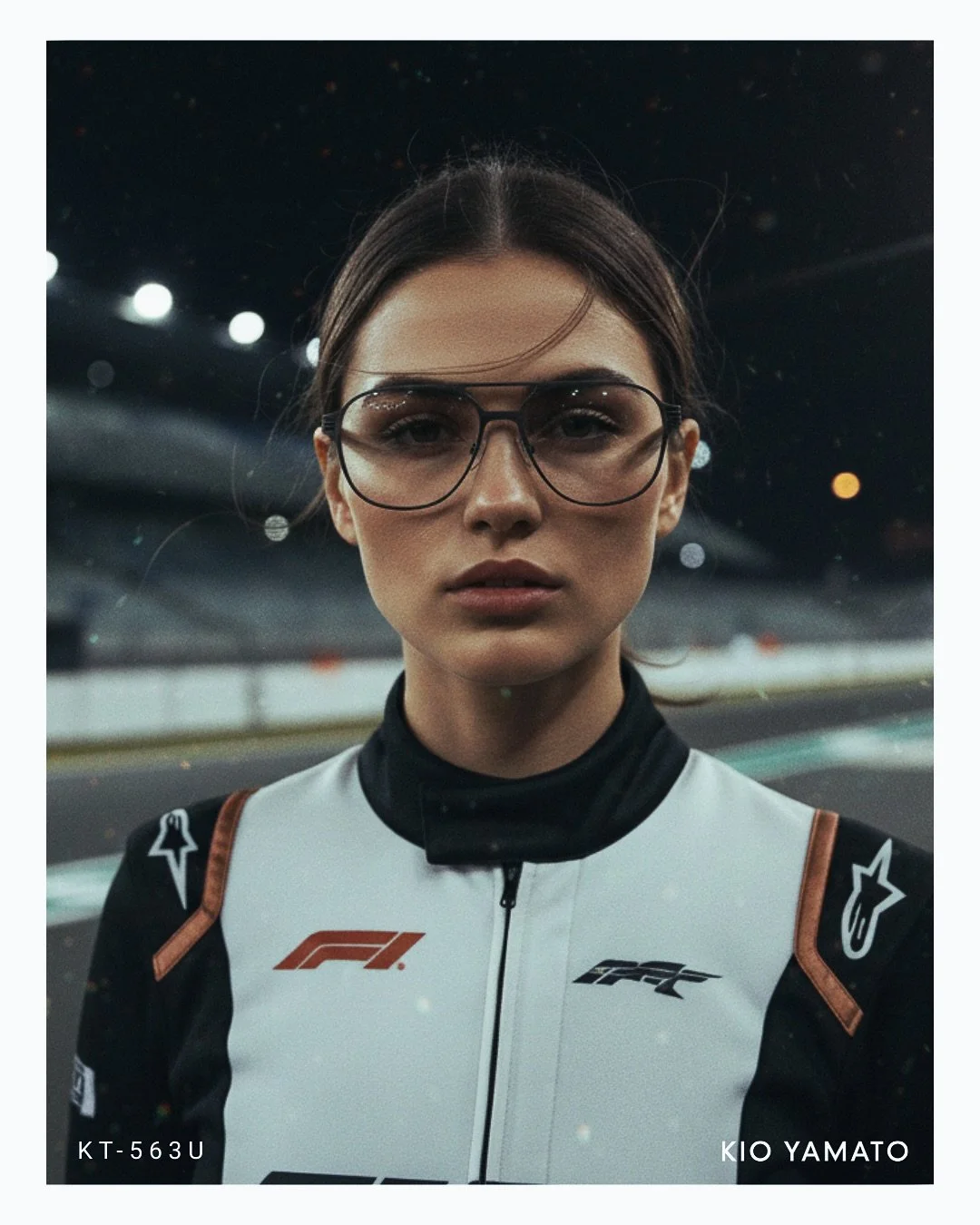 You don&rsquo;t need to be in F1 to dress like you&rsquo;re in control.

There&rsquo;s a certain energy on the track.
Sharp decisions. Zero hesitation. Quiet confidence.

This frame?
Same attitude.

Oversized aviator. Double bridge. Brushed titanium.