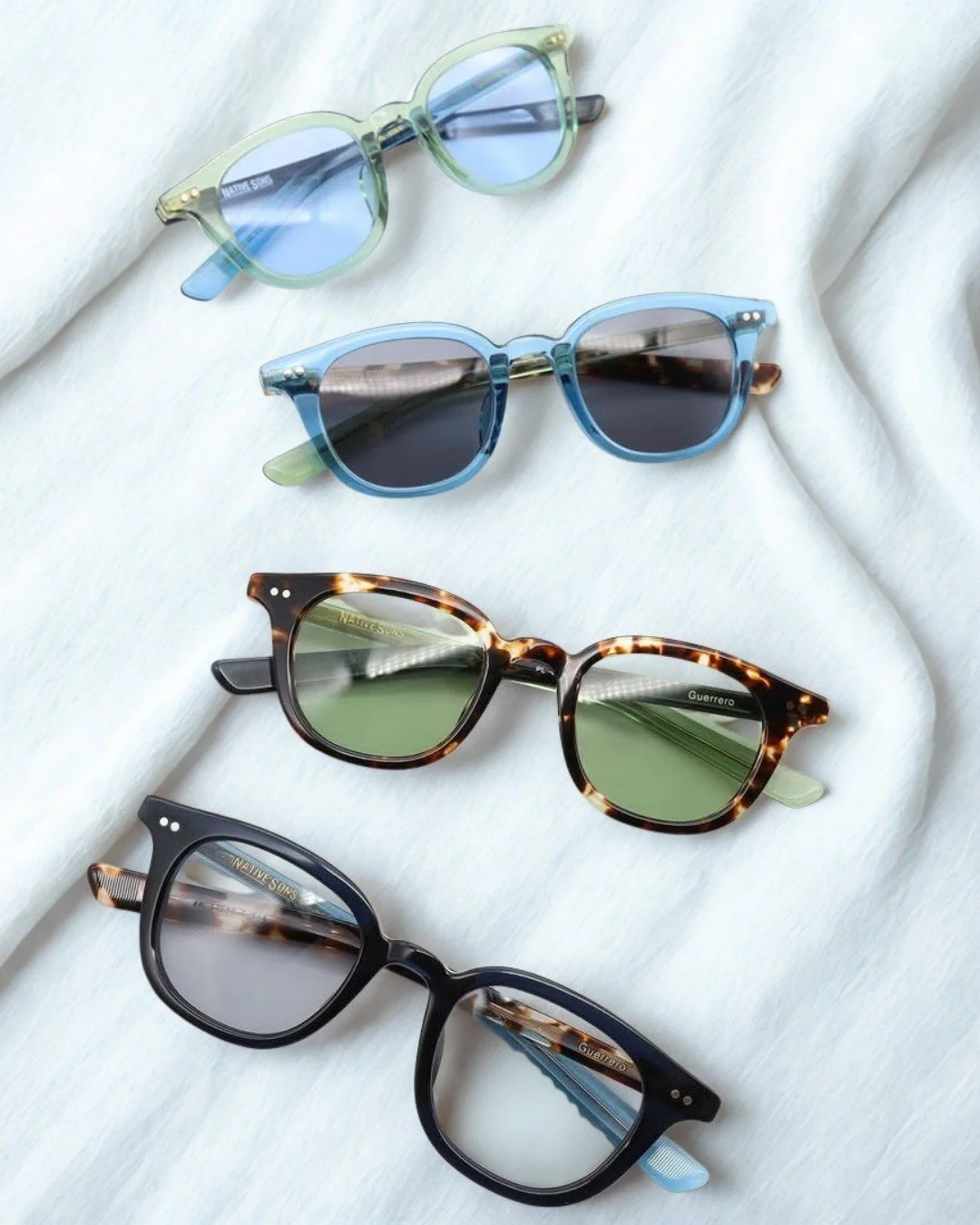 Some frames are chosen.
Some frames are recognised. ✦

The Native Sons Guerrero Hybrids
is the kind of frame you see
and immediately understand
it was always going to be yours.

Front and temple in deliberately different colourways &mdash;
not to be 