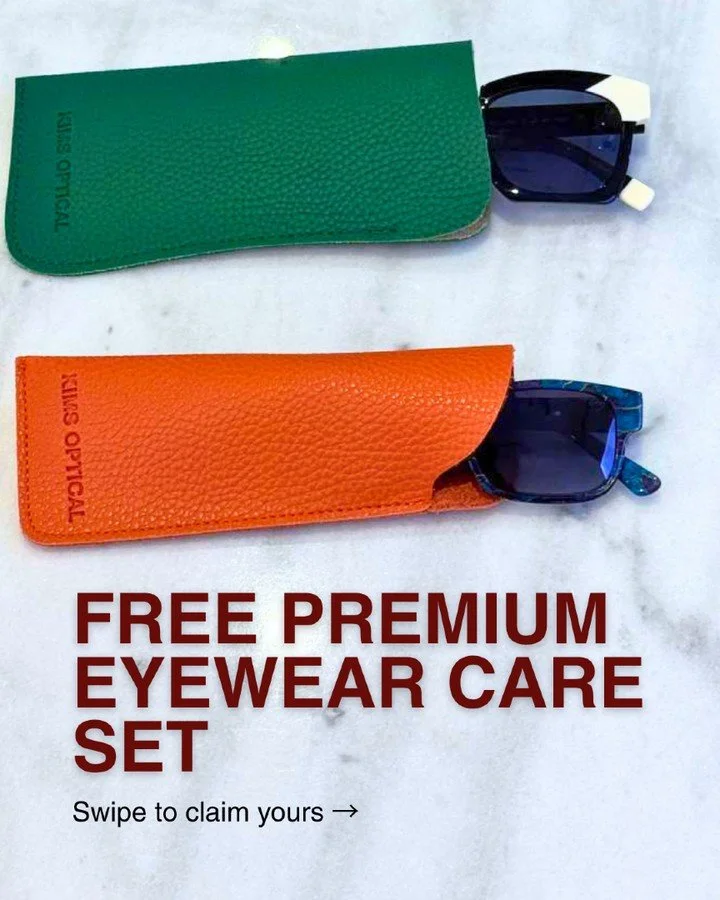 Your new glasses deserve this.

Free Premium Eyewear Care Set with eligible in-store purchase at KIM&rsquo;S Optical.

1️⃣Follow us.
2️⃣Visit store.
3️⃣Choose your pair.
4️⃣Show this post.
😎Take your gift.

Limited sets available.

📍 KIM&rsquo;S Op