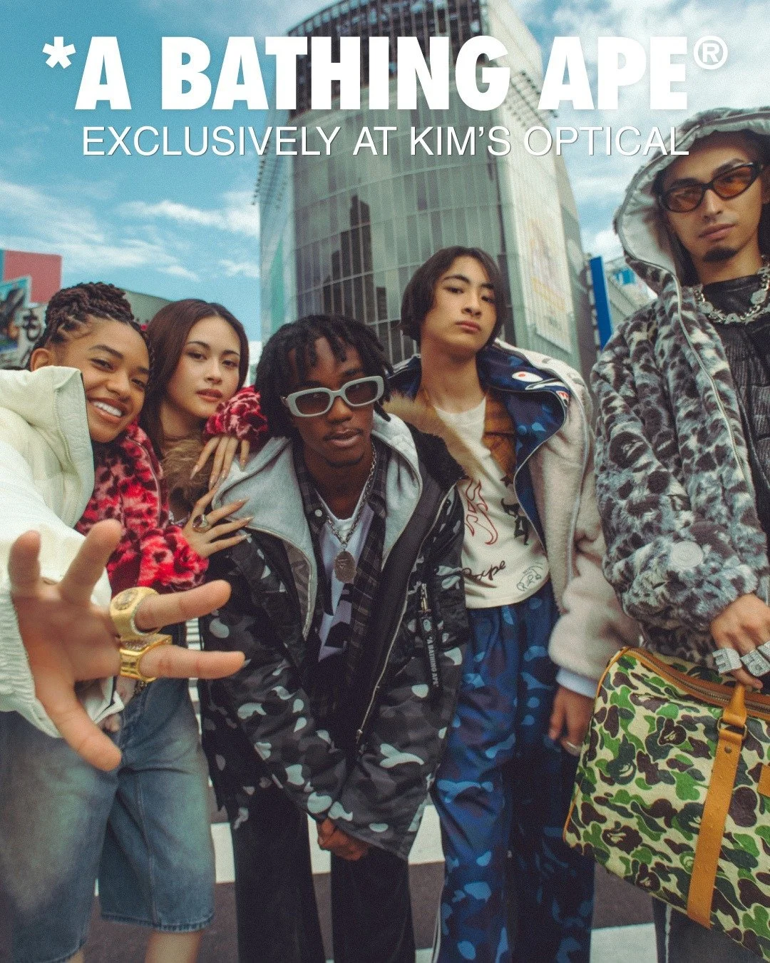 You already know the brand.
You've known it for years. ✦

The hoodie. The tee. The sneaker.
The camo that became a culture.

Now A Bathing Ape
is on your face.

BAPE eyewear &mdash; exclusively at KIMS Optical.
The only place in Toronto to find it.

