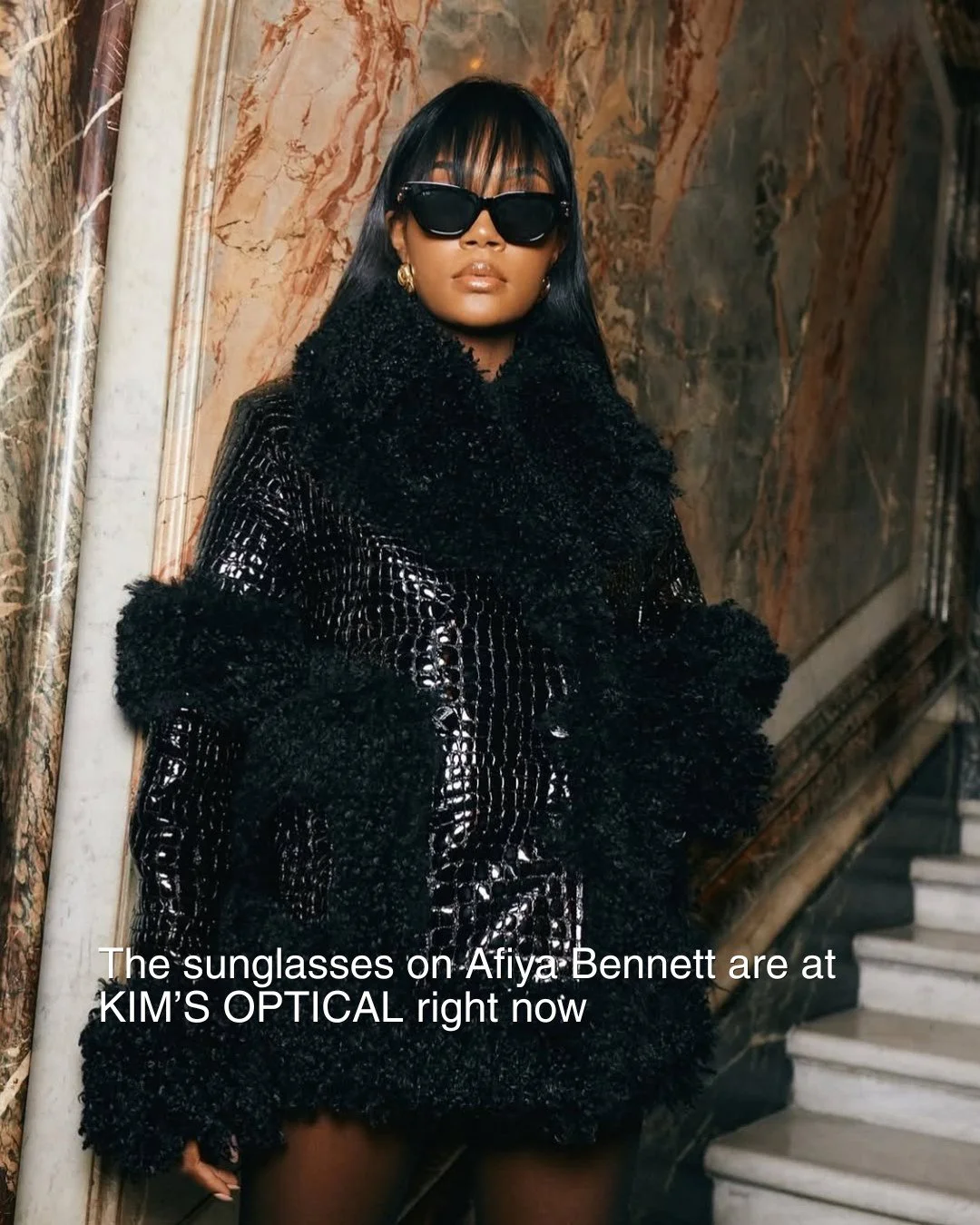 Taste is recognisable. Afiya Bennett's frame choice is a very specific one.

For Art's Sake quiet luxury eyewear &mdash; the exact style she wore &mdash; is available at KIM'S Optical.

📲 Free styling session available &mdash; book in bio or DM us.
