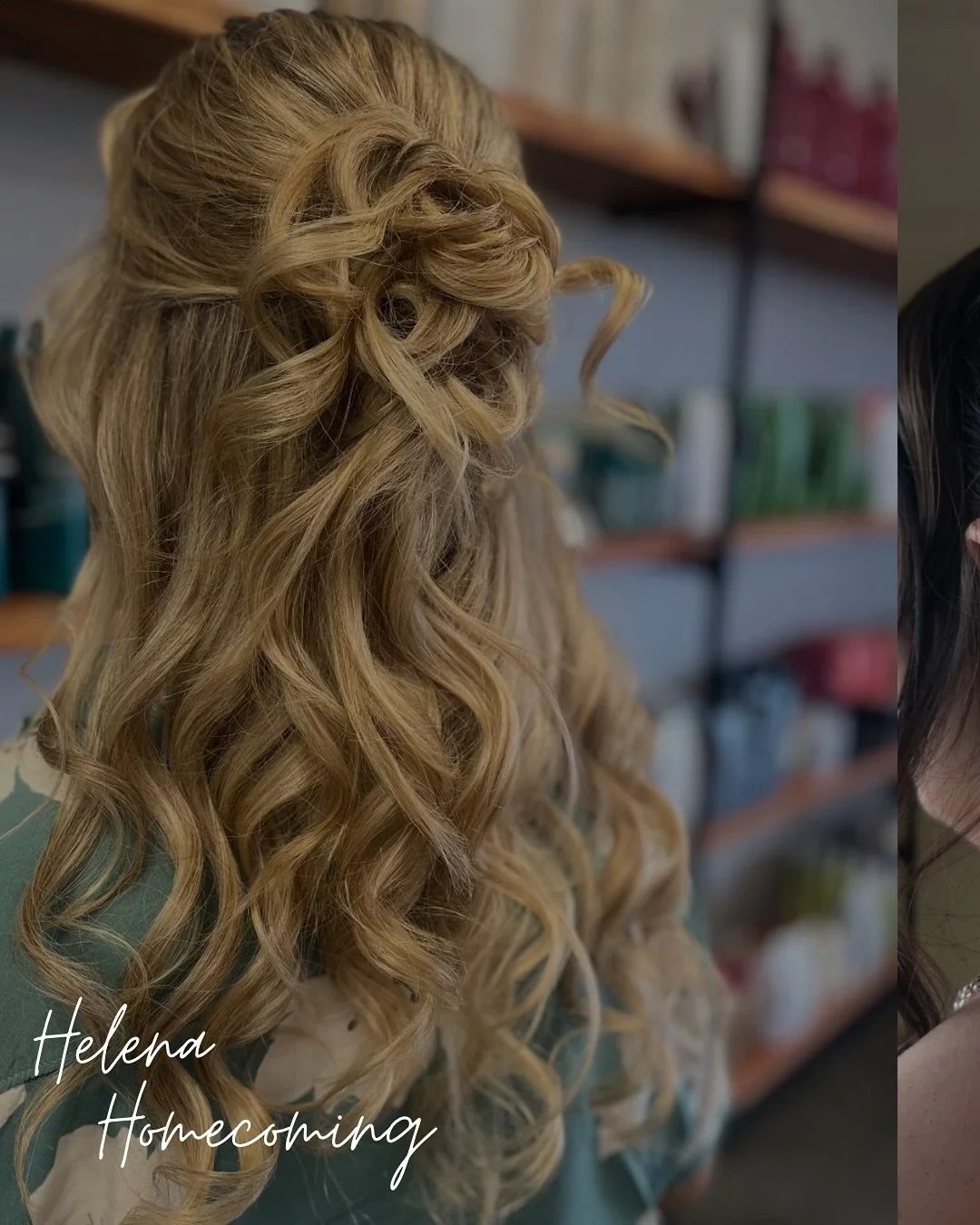 Helena Homecoming hair & makeup magic✨ #helenaal #hairsalonhelenaal #aveda #smashbox #makeuphelenaal