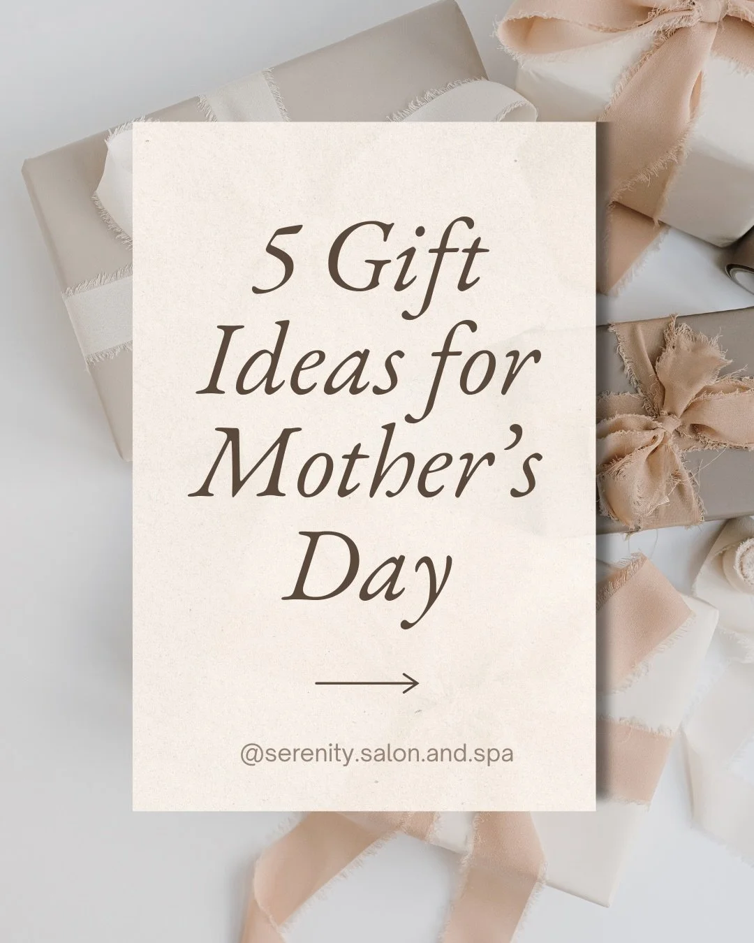 Treat the moms in your life (or yourself!) to relaxation, renewal, and a little well-deserved indulgence 💆&zwj;♀️✨#MothersDay2026 #AvedaBodyCare #AvedaSkinCare #SerenitySalonAndSpa #giftofrelaxation