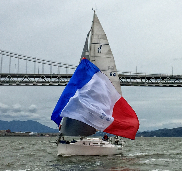 Racer Patrick Perigaud spied this special moment at the South Beach Yacht Club Island Fever Series race.