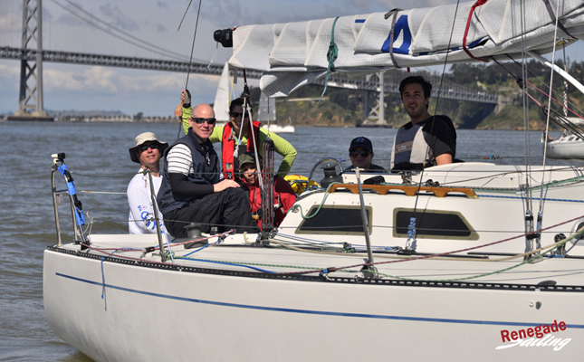 Joan Byrne's Olson 911s Heart of Gold crew soaking up the sun pre-race.