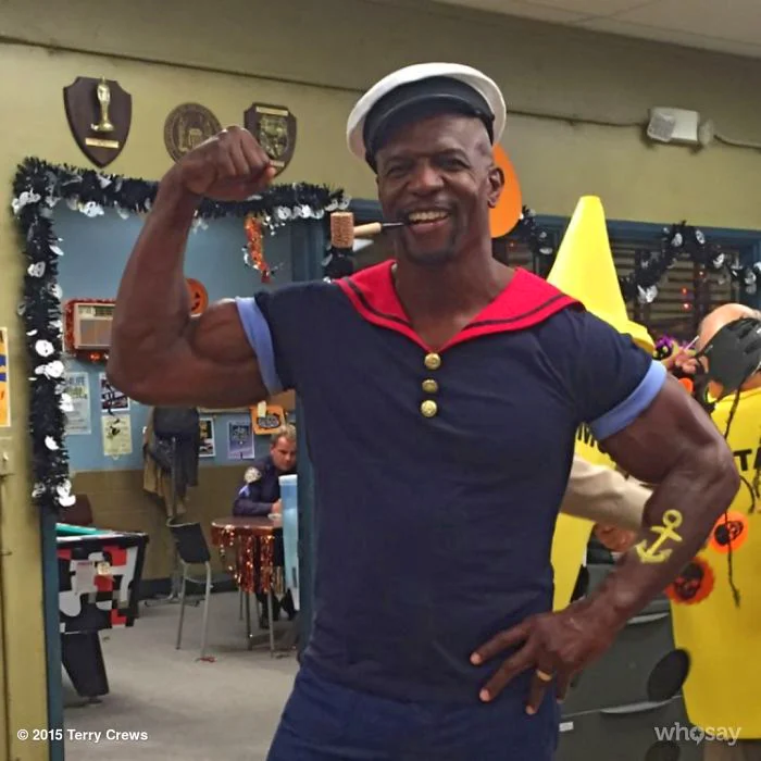 Terry Crews--one of the good and funny guys--actor, artist, former American football player. He hails from Flint, Michigan, the place getting all the attention now with the ongoing water issues.