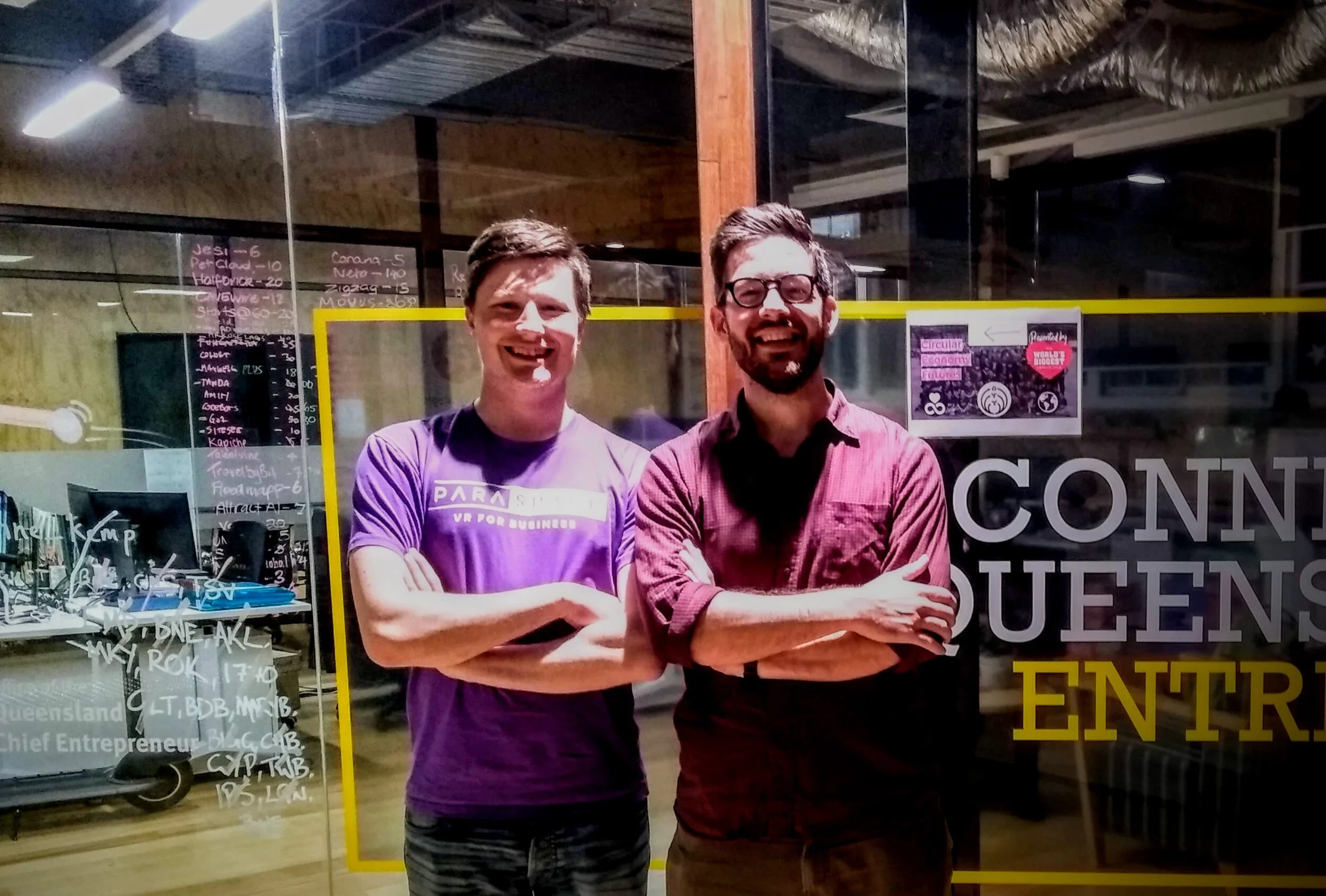 Caspar and Ryan post binge and VR test in Brisbane