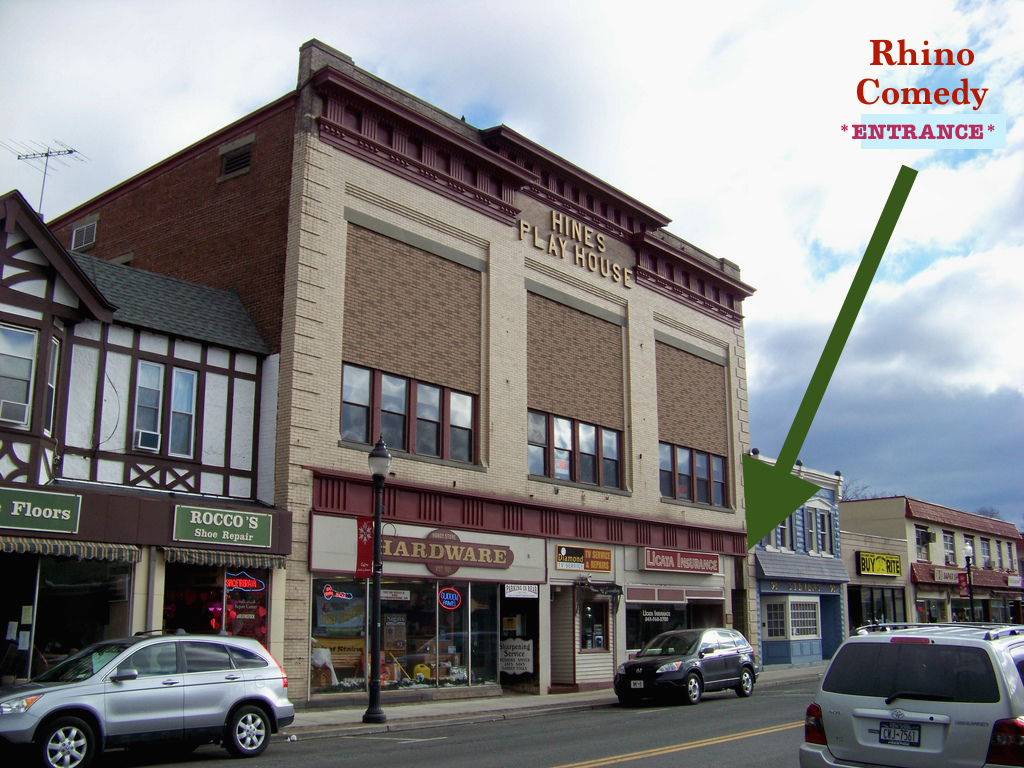 Located in the historic Hines Play House Entrance under the "Indian Rock Yoga" Sign