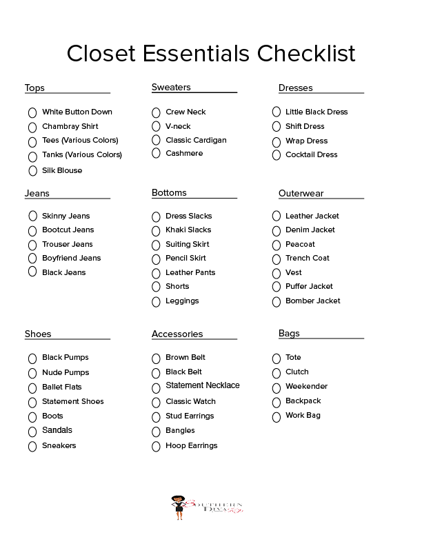 SouthernDivaKP Closet Essentials Checklist southerndivakp-closet-essentials-checklist
