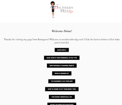 Set Up a Social Media Link (LinkTree Type) Page in Squarespace ...