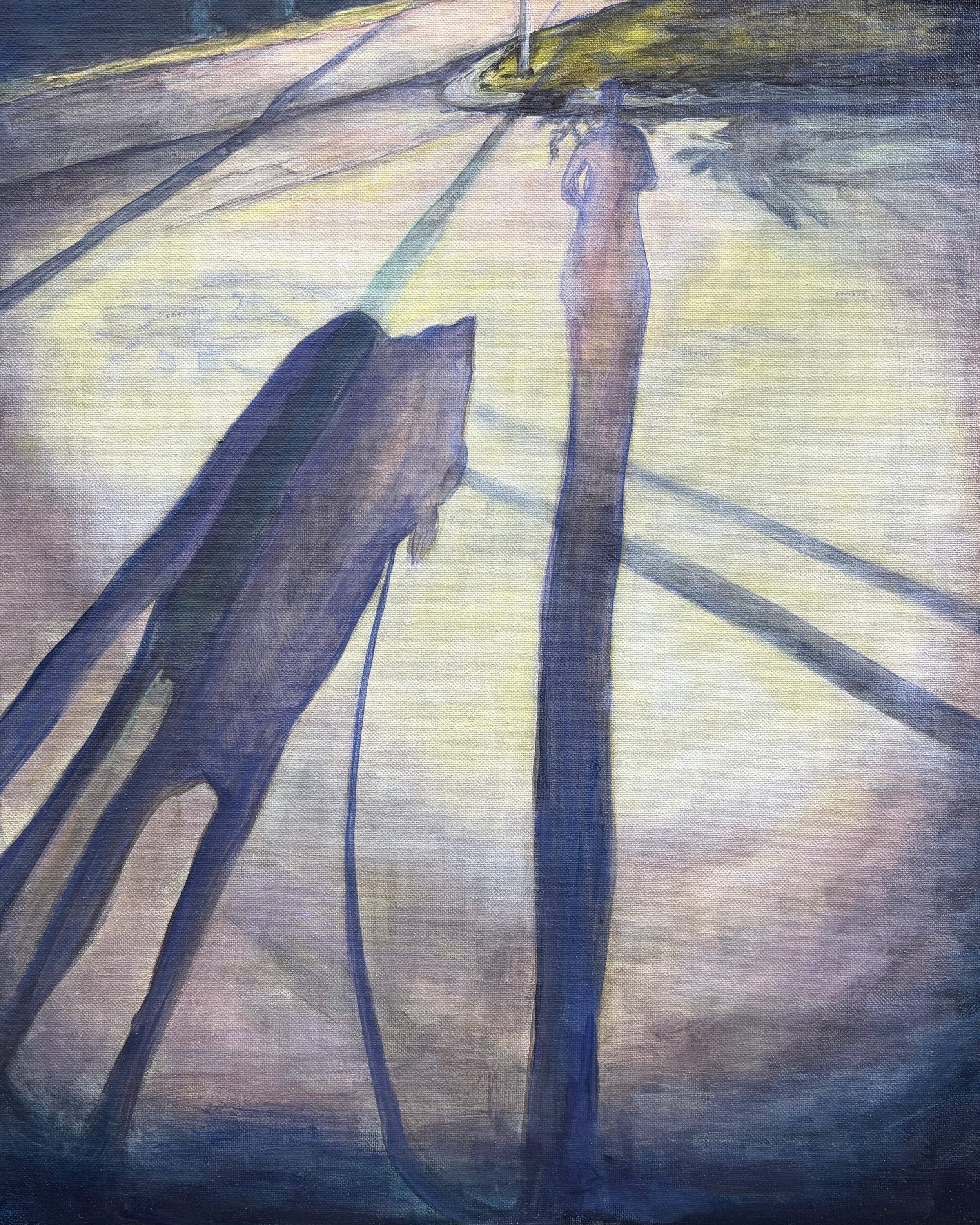   Late Walk   S ynthetic Polymer Paint on Canvas 20” by 16”  