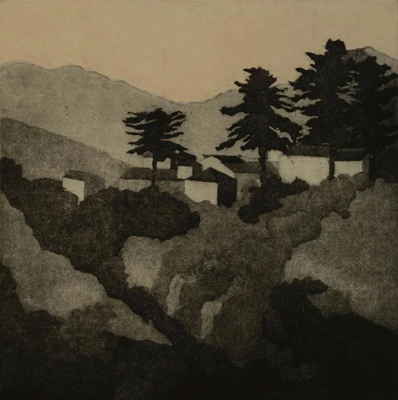 Lazio_Town_III_Etching_and_aquatint_with_Chine-collé_Jean_Allemeier_Boot.jpg