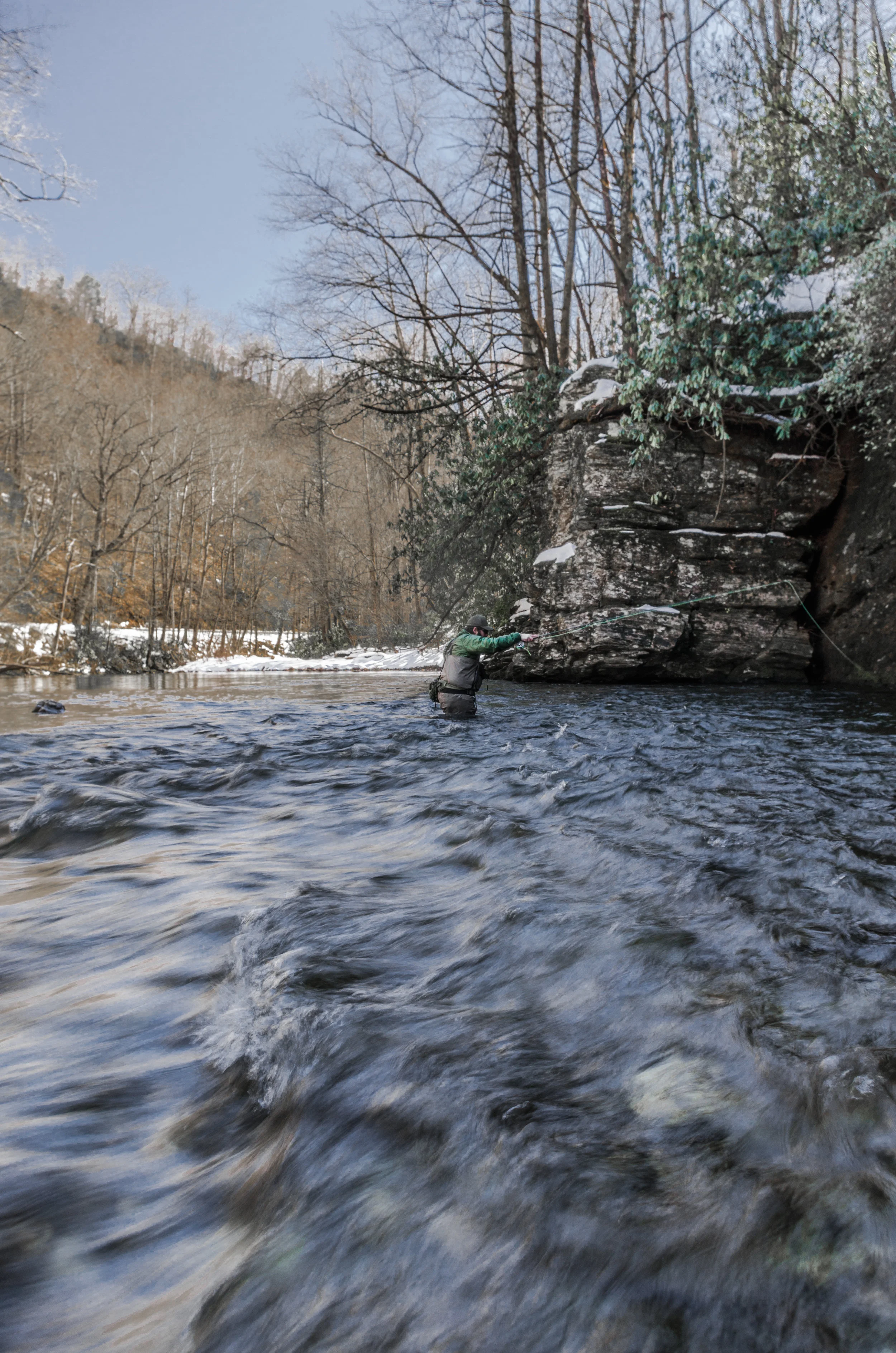 Winter Fly Fishing on the Davidson River