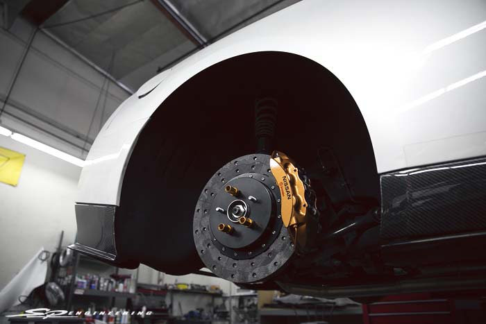 Shortly after we had finished tuning his GT-R to 1300whp, Wilson bit the bullet on the RPS carbon-carbon brake kit for that extra stopping power he'd be needing at the drag strip. 
