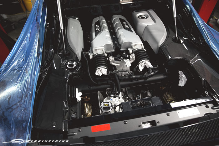 The majority of RR vehicles are not easy to work on. But the R8 seems to have taken the cake on difficulty level compared to an Aventador we had previously worked on a week prior to this R8 being dropped off. It's insane how much has to come off in order to get to a specific part.